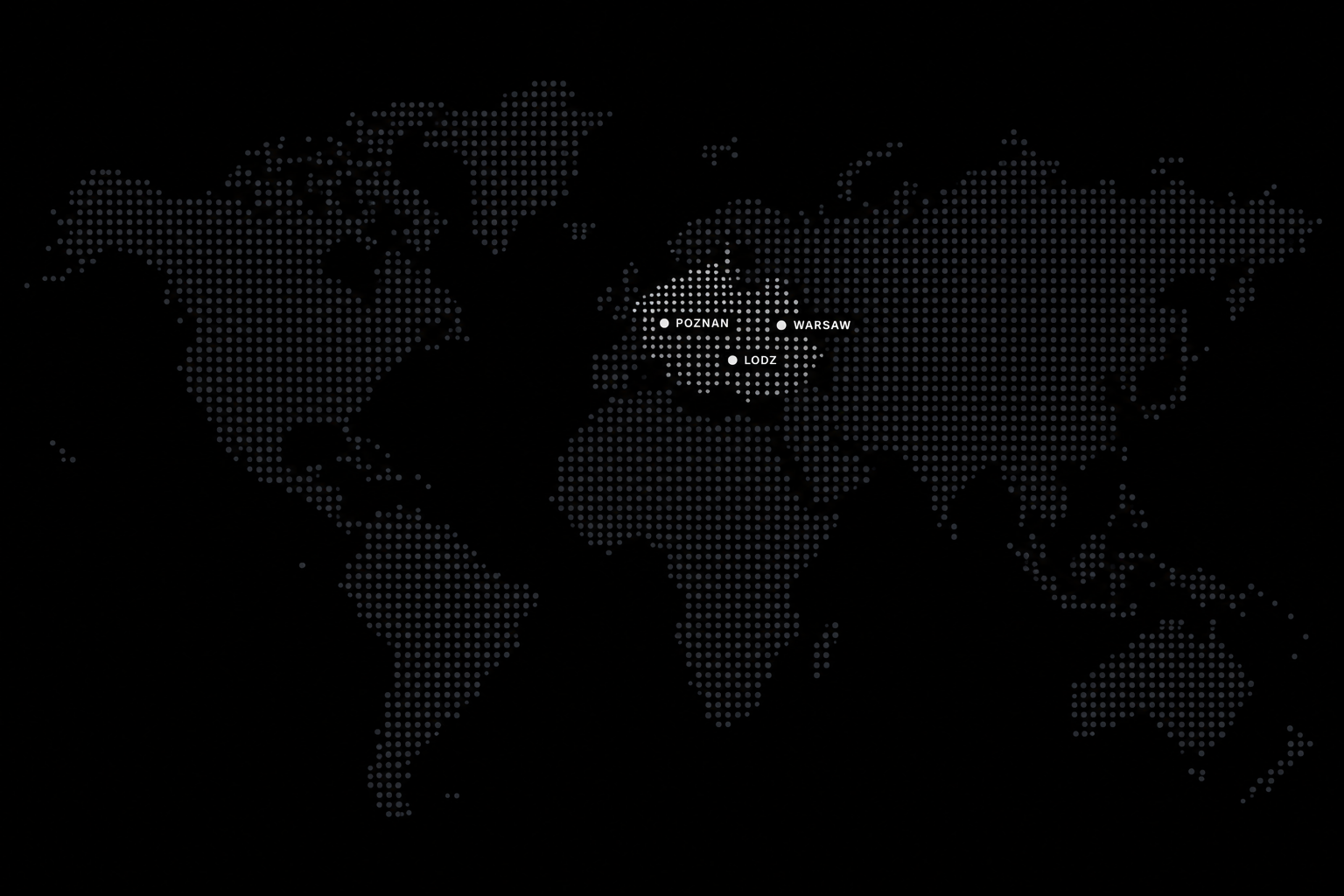 World map highlighting Arcane Tactical Concepts training locations in Central Europe